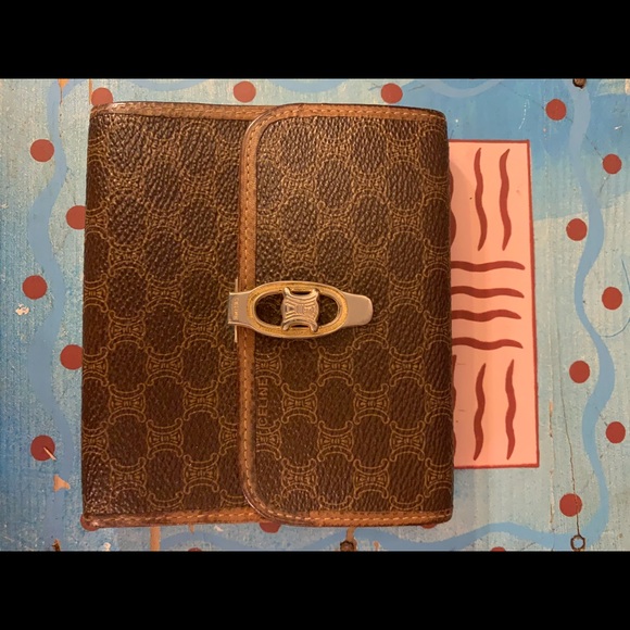 Vintage Celine Metal Closure Macadam Wallet - Picture 2 of 8